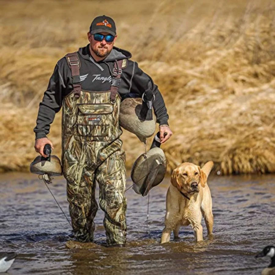 Chest Waders for Men with 200G Boots, Neoprene Waterproof Duck Hunting Wader, Insulated Bootfoot Fishing Waders
