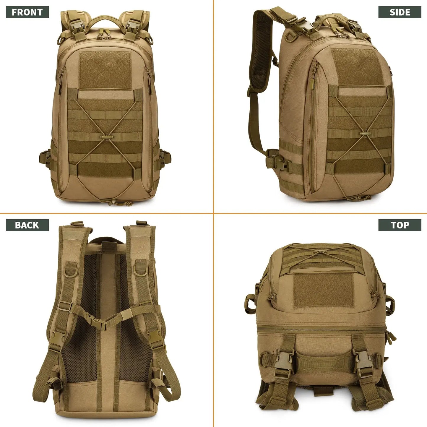Tactical Backpack MOLLE System Hiking Rucksack Outdoor Gear