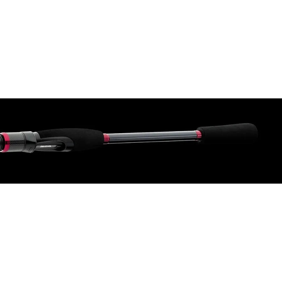 Freshwater spinning rod for ultralight fishing, graphite construction with EVA grips, black color, ultra-sensitive and lightwei