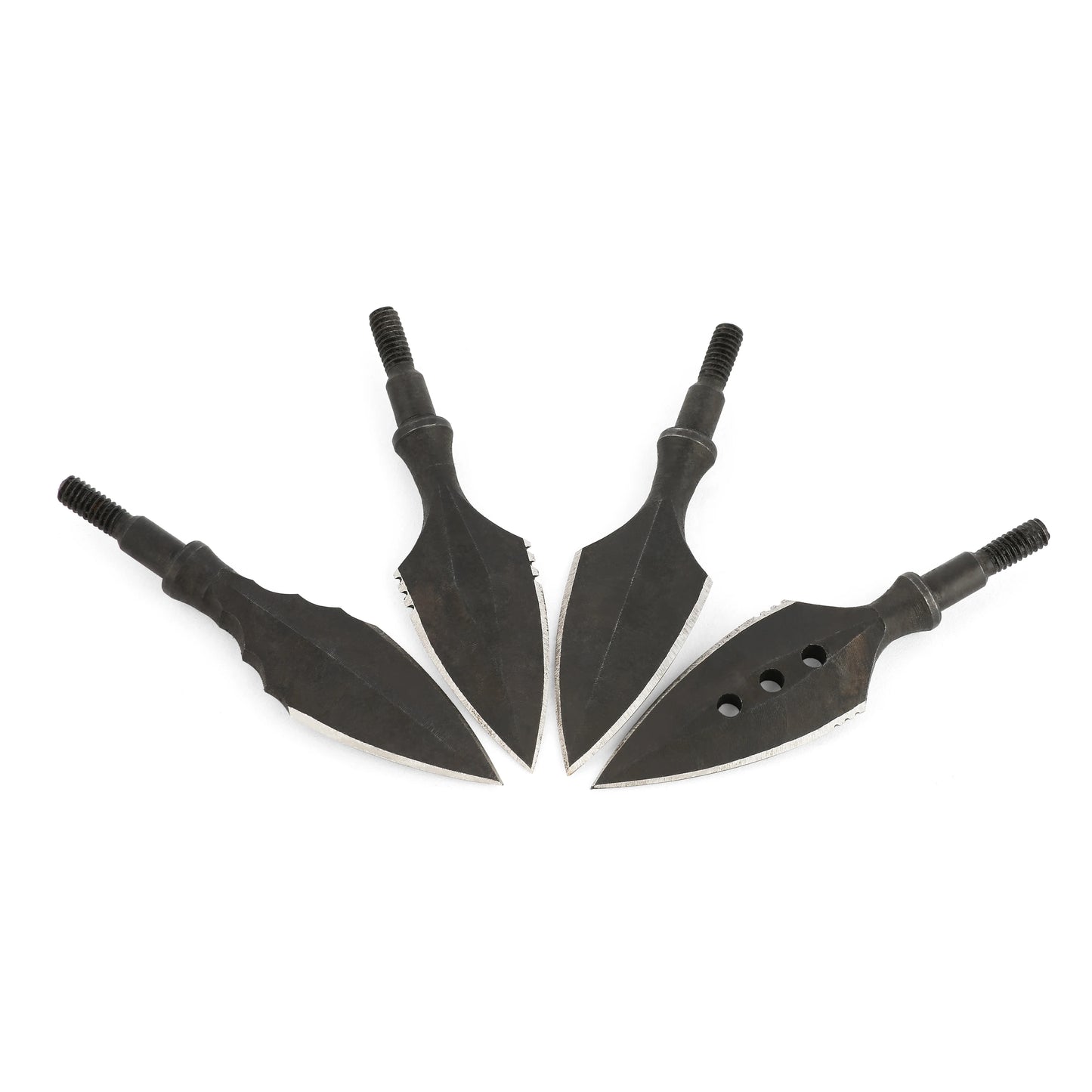 Hunting Broadheads High Carbon Steel Arrowhead General Thread Arrow Points for Archery Bow Shooting Hunting Arrow Accessory,3pcs