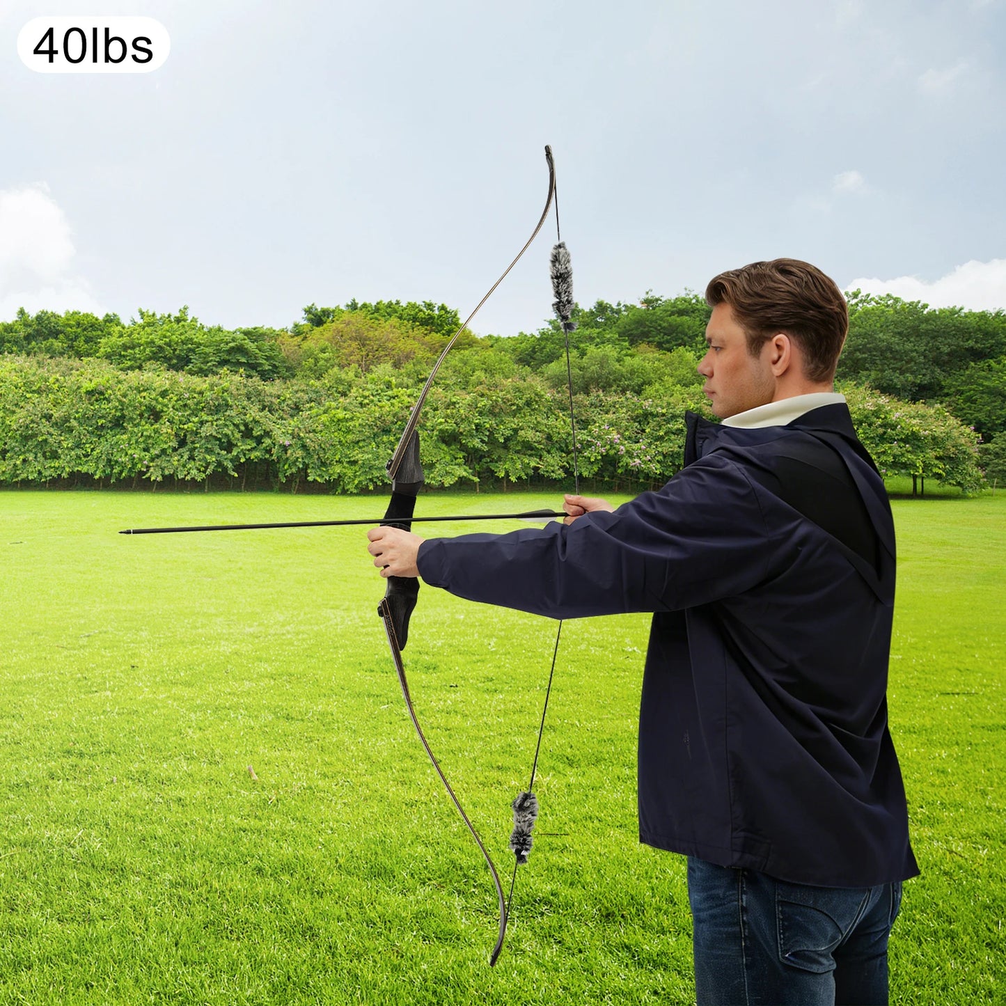 Sanlida Hermit X8 Standard ILF Takedown Recurve Bow for Adult Hunters, 60/62 Inch Wooden Hunting Recurve Bow Package, 25-60Lbs Right Hand Only, Archery Equipment for Outdoor Shooting Practice and Hunting Sports