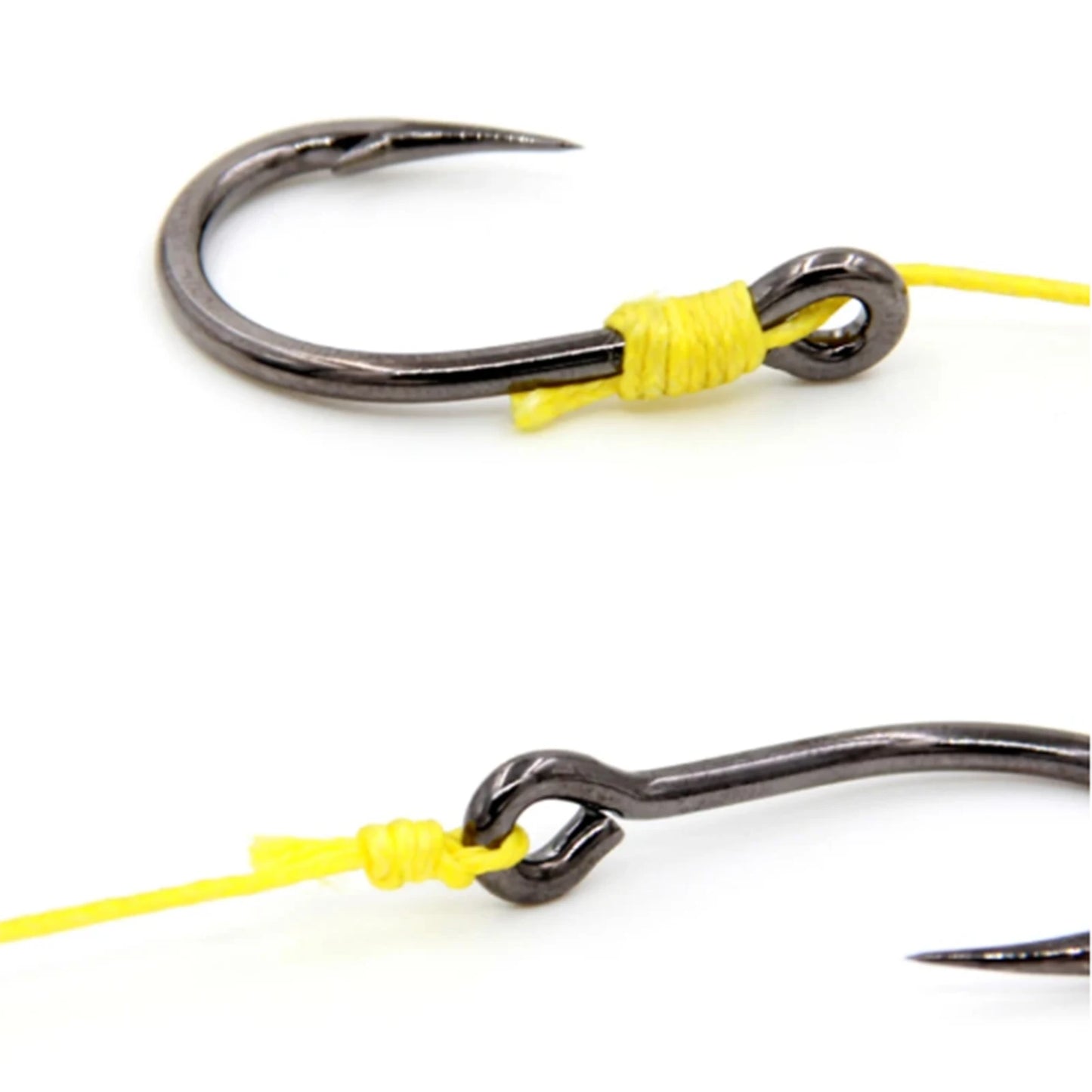 100pcs Iseama Fishing Hooks Size 3-12 Black with Loop High Carbon Steel for Wild Fishing Fly Fishing tools