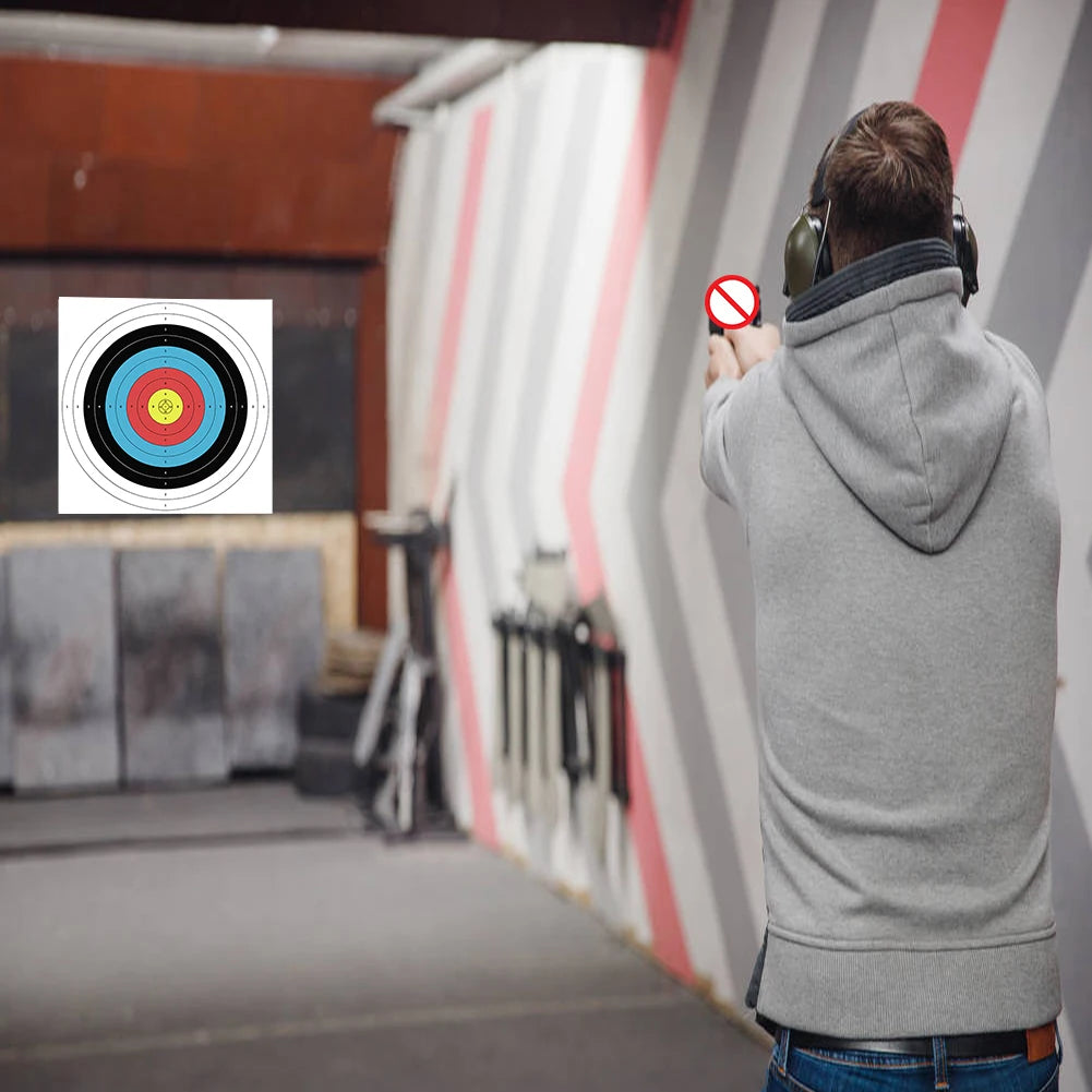 10pcs/Pack 40x40cm Archery Targets Paper Practice Bow and Arrow Targets Training Bow Arrow Darts Papers Hunting Shoot Accessorie