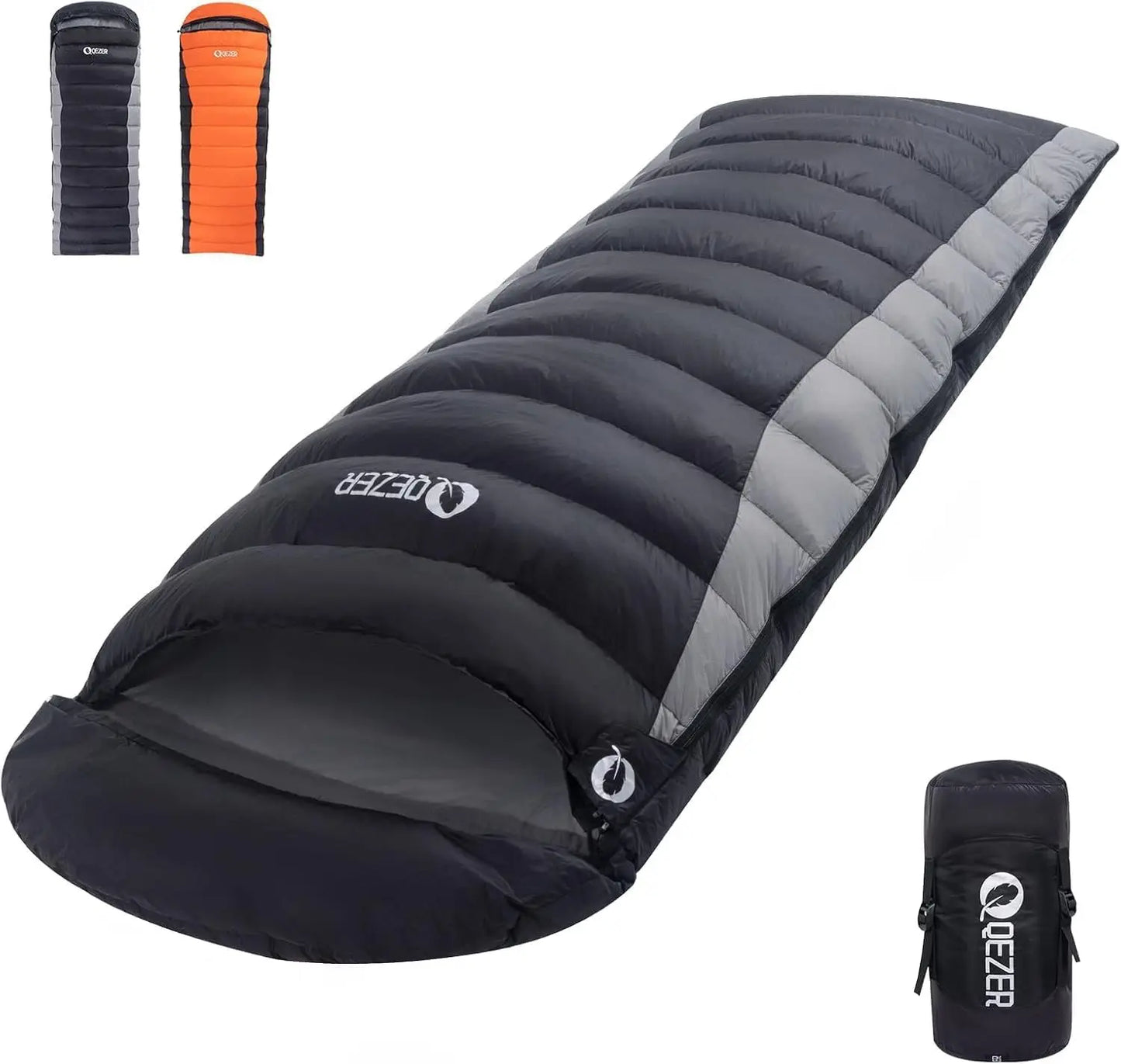 Ultralight Down Sleeping Bag for Adults - 600 Fill Power, Compact for Backpacking & Camping, All Seasons
