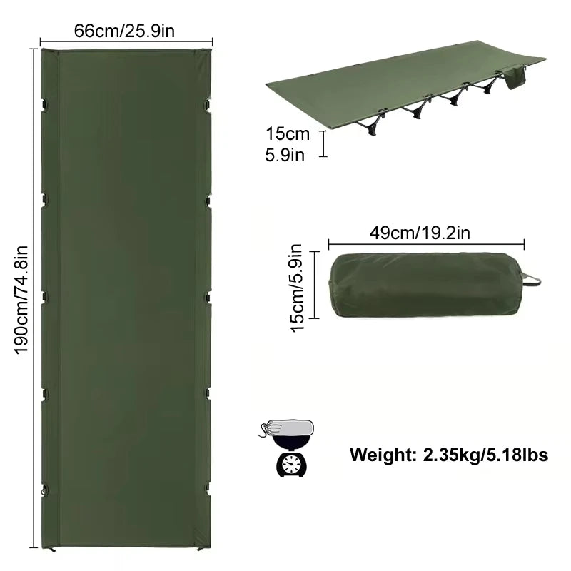 Camping Cot Portable Folding Bed Outdoor Ultralight Compact Tent Bed for Camping Travel Backpacking Hiking Sleeping Cot