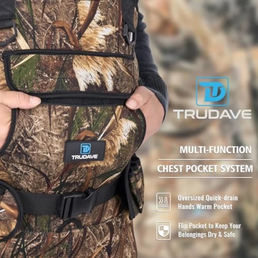 Chest Waders for Men and Women Waterproof, Fishing Neoprene Waders, Hunting Waders with Boots