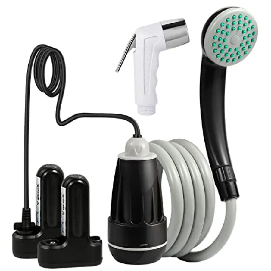 Portable Shower Portable Camp Shower Pump with Rechargeable Battery Portable Shower for Camping Portable Outdoor Shower Head fo