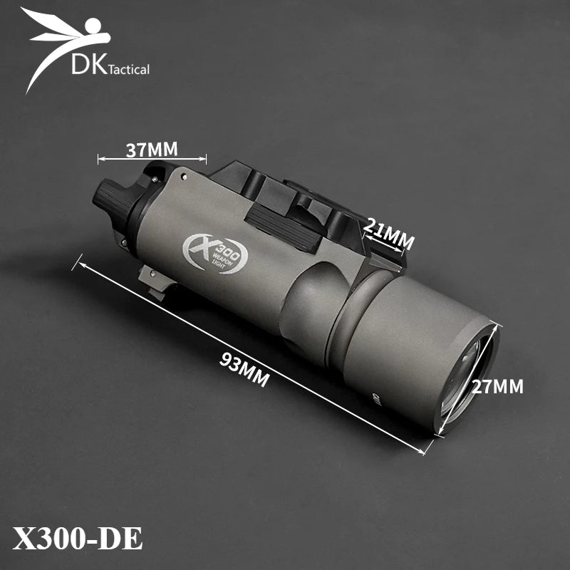 US Warehouse Tactical SF X300 X300U M600C M300 Flashlight Hunting Weapons Scout Light Airsoft Lamp Accessories Fit 20mm Rail