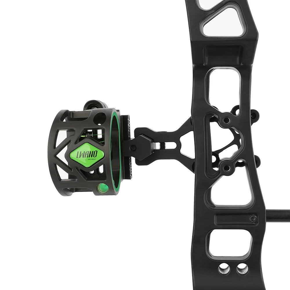 Archery Bow Sight 5 Pins Aluminum Alloy Left Right Hand Adjustable Compound Recurve Bow Sight for Bow and Arrow Accessories