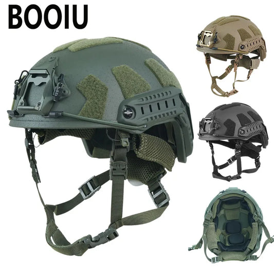 BOOIU Fast Tactical Helmet Wendy Suspension System Fiberglass Outdoor Activity Training Safety Riot And Rapid Protection Helmet