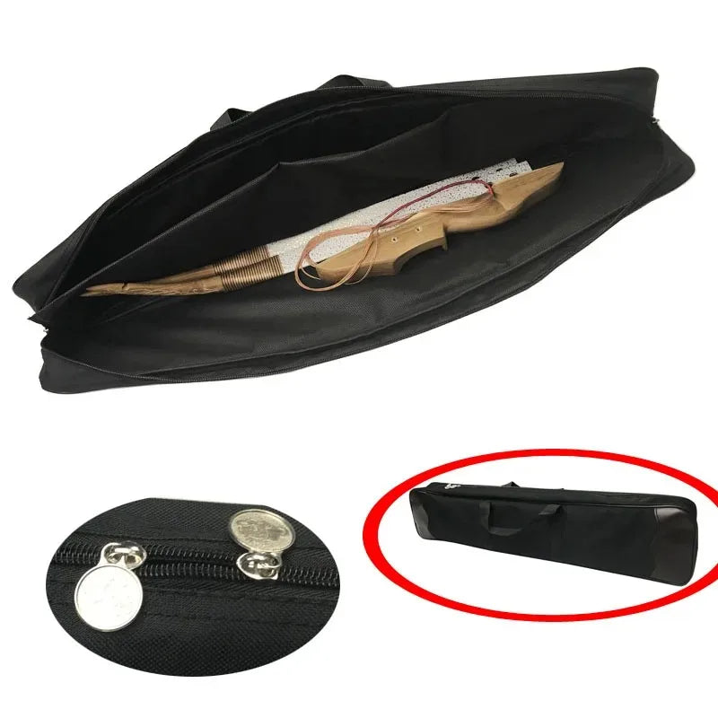 Shoulder Recurve Bow Bag 32 Inch Takedown Carry Case Hand Holder Portable for Hunting Shooting Target Practice Sports