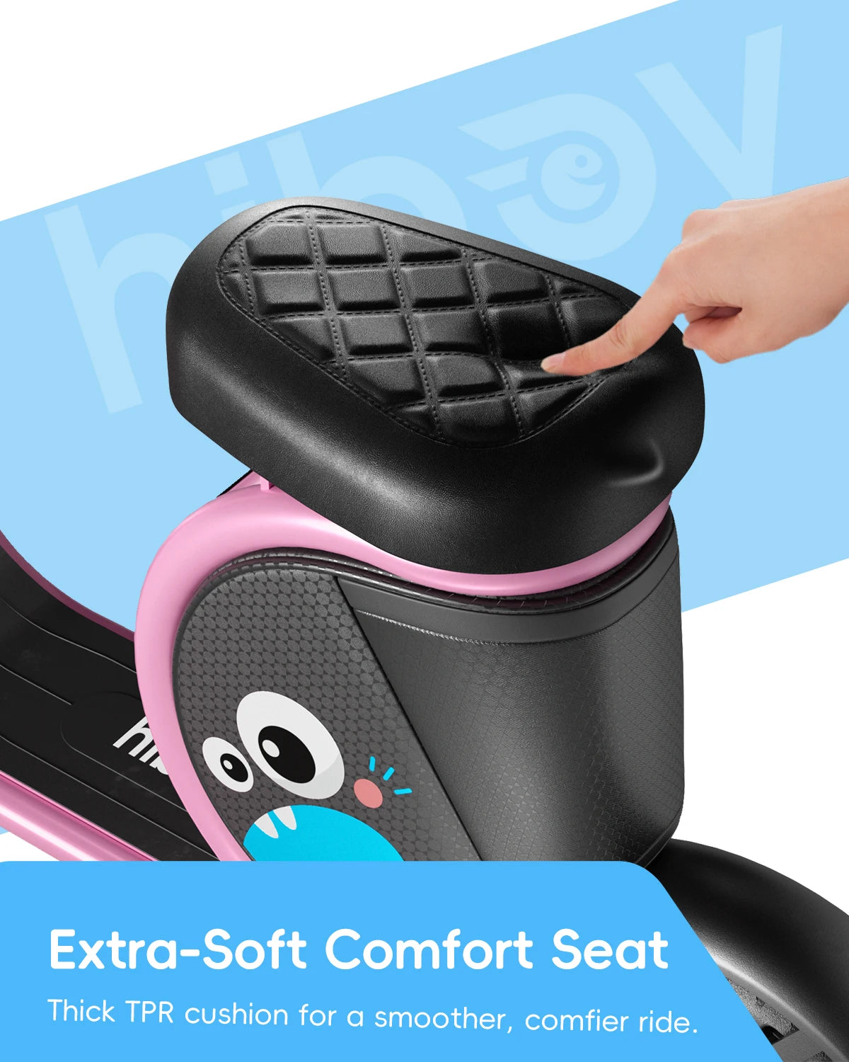 Hiboy Joyhaul Electric Scooter for Kids 4-10 Years, 100W Brushless Motor, 5 Miles Range 56Wh Battery, LED Neon Lights & Under-Seat Storage, Front Drum Brake Safety, Lightweight Foldable for Boys Girls