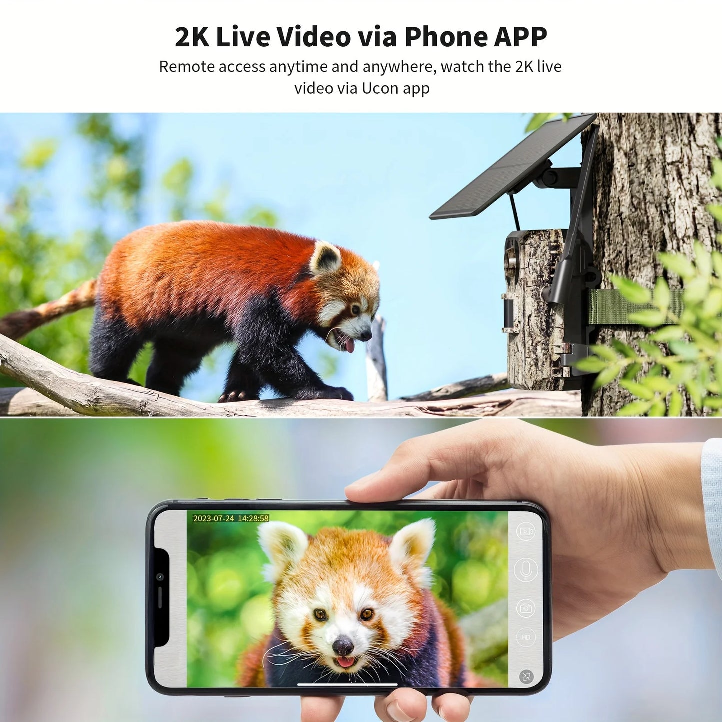 4G LTE Cellular Trail Cameras 3rd Gen with Live Streaming, Game Camera Built-in SIM Card with Motion Activated 0.2s Trigger Time