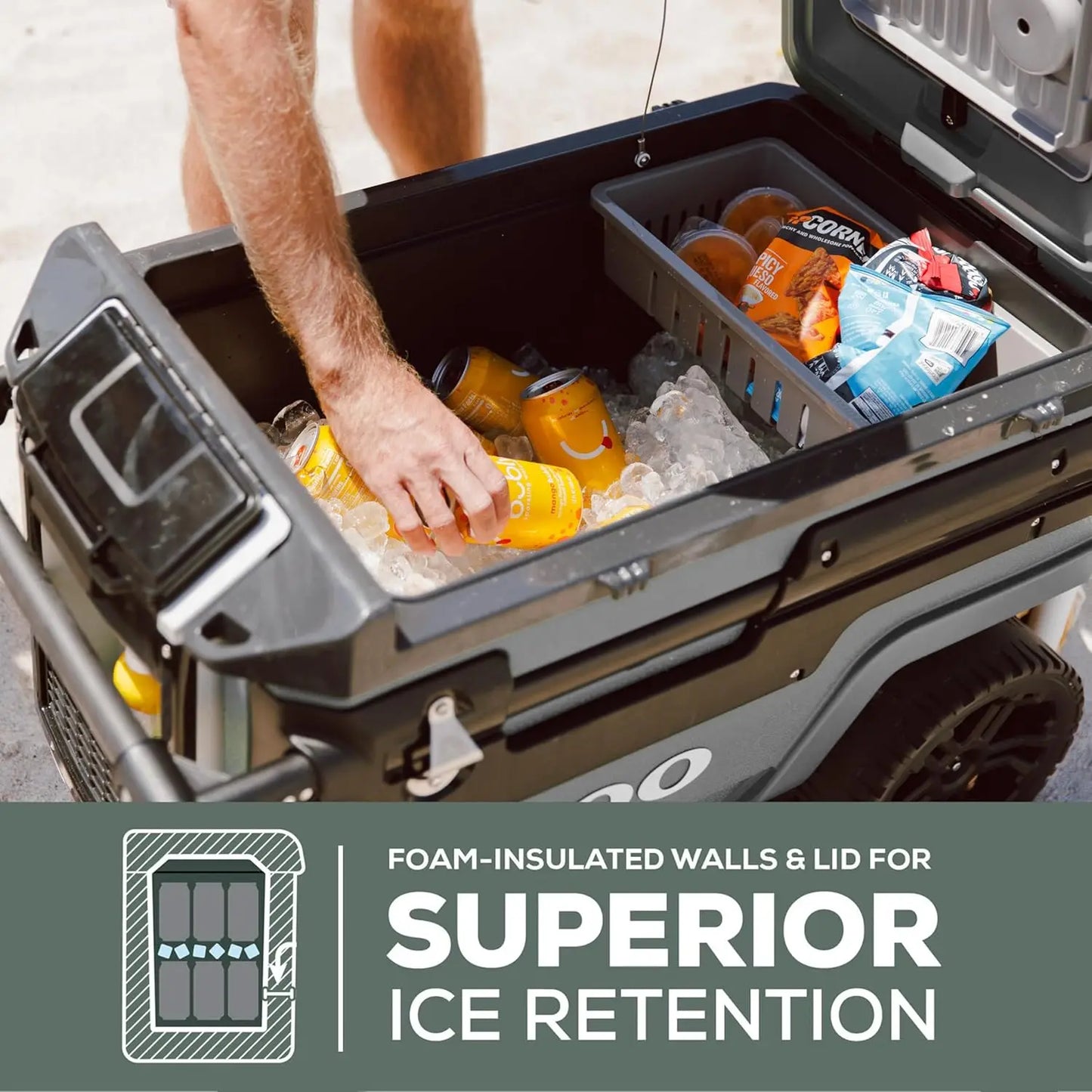 Trailmate Journey 70Qt Wheeled Cooler | Insulated Hard Shell Ice Chest