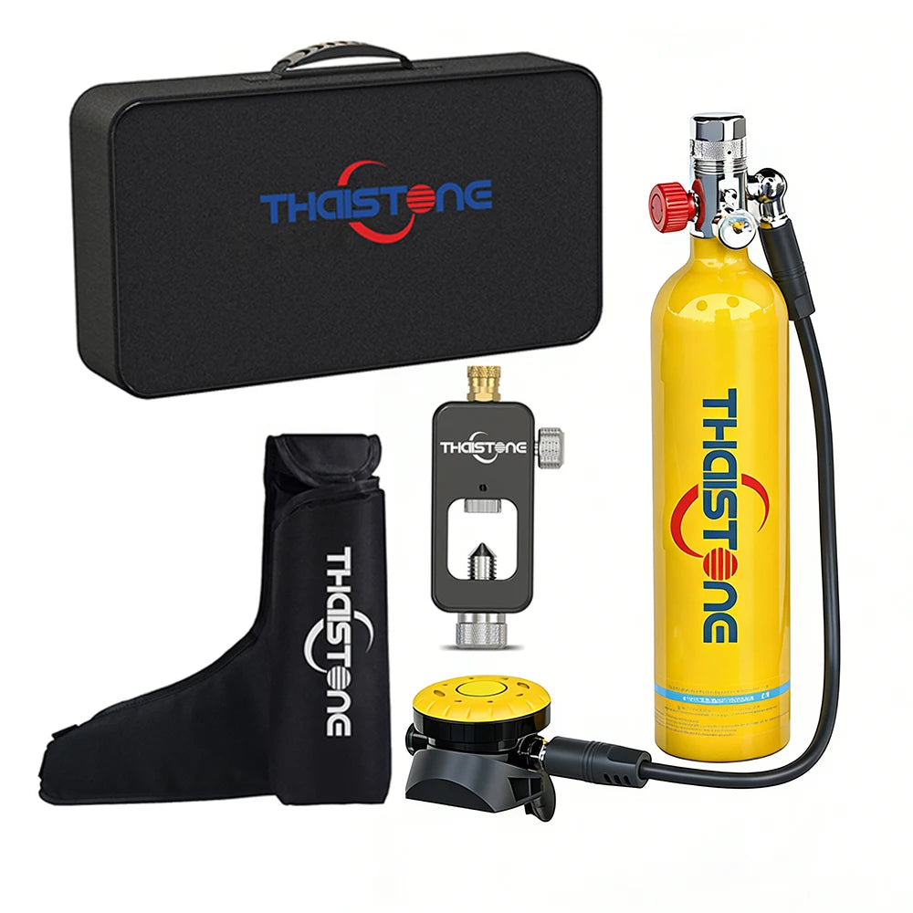 THAISTONE-1L Scuba Diving Tank Backup Air Cylinder Emergency Rescue Pony Bottle