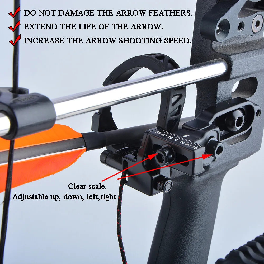 Drop Away Arrow Rest High Precision Clamps Buckle Quick Adjustment for Compound Bow Right Hand Fall Hunting Accessories