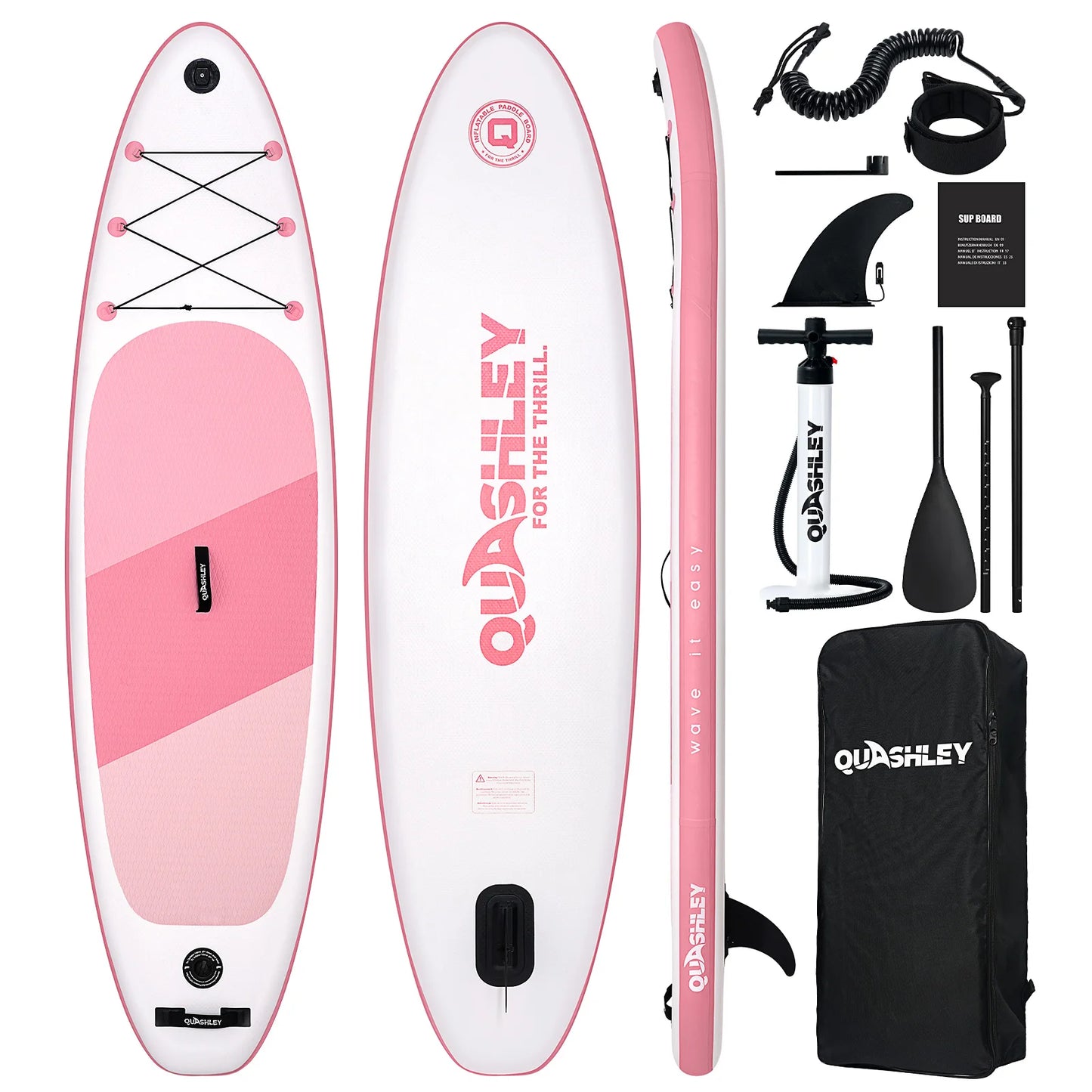 RAYOCON 10FT Inflatable Paddle Board Ultra-Light Stand-Up Paddle Board for All Skill Levels With SUP Accessories