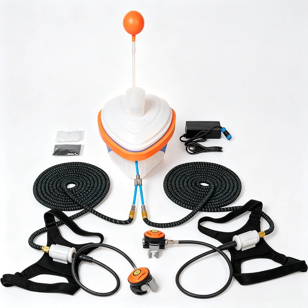 Oxygen Diving Respirator Battery Life Of 8Hours Capable Of Reaching Depths Of Up To 18Meters For Fishing And Rescue Operations