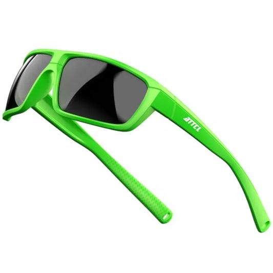 Polarized Sunglasses Men for Fishing: UV Protection Lightweight TR90 Sports Wrap Sun Glasses Driving Golf Running