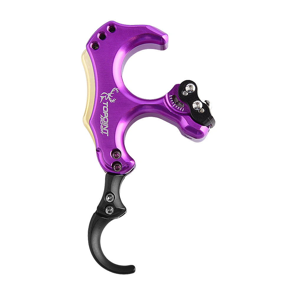 TP460 Compound Bow Release 3/4 Finger Thumb Trigger Back Tension Caliper for Left Right Hand Archery Hunting Target Use