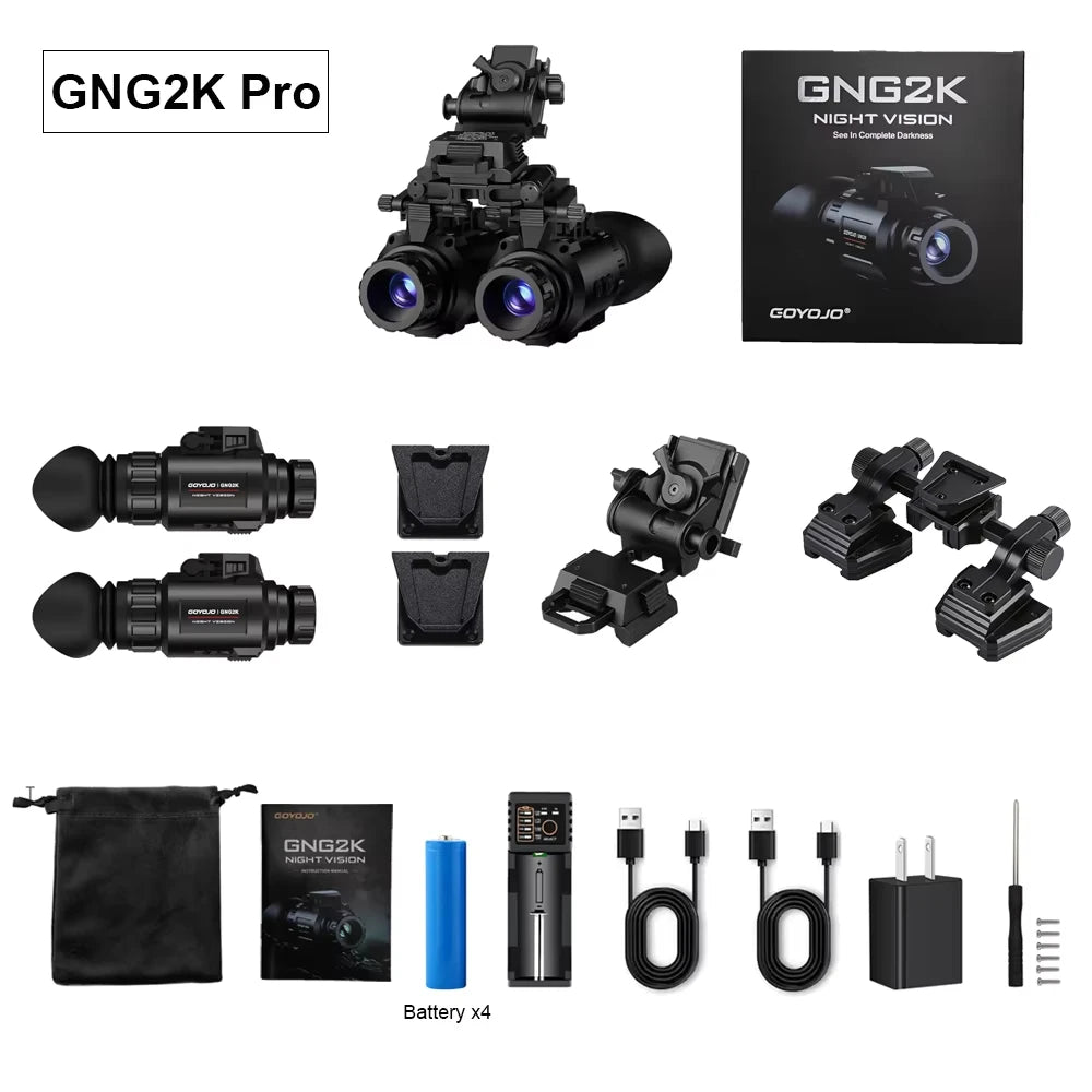 GOYOJO GNG2K Night Vision Monocular Goggles 2688x1520 60Hz Refresh 940nm Wifi infrared digital trail camera for Tactical/Hunting