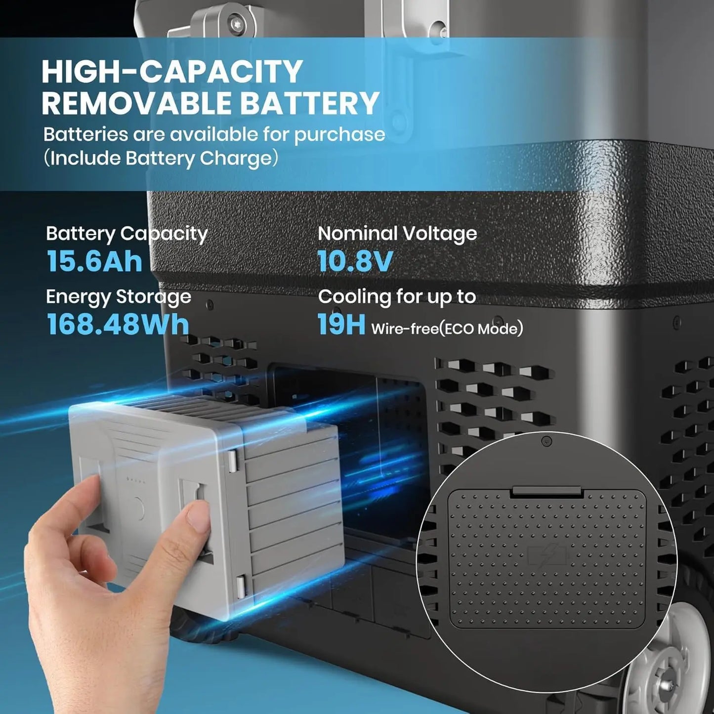 Refrigerator with Ice Maker Car Fridge 40 Quart Portable Freezer Compressor Cooler 12V DC 110~240V AC for Travel Camping -4℉-68℉