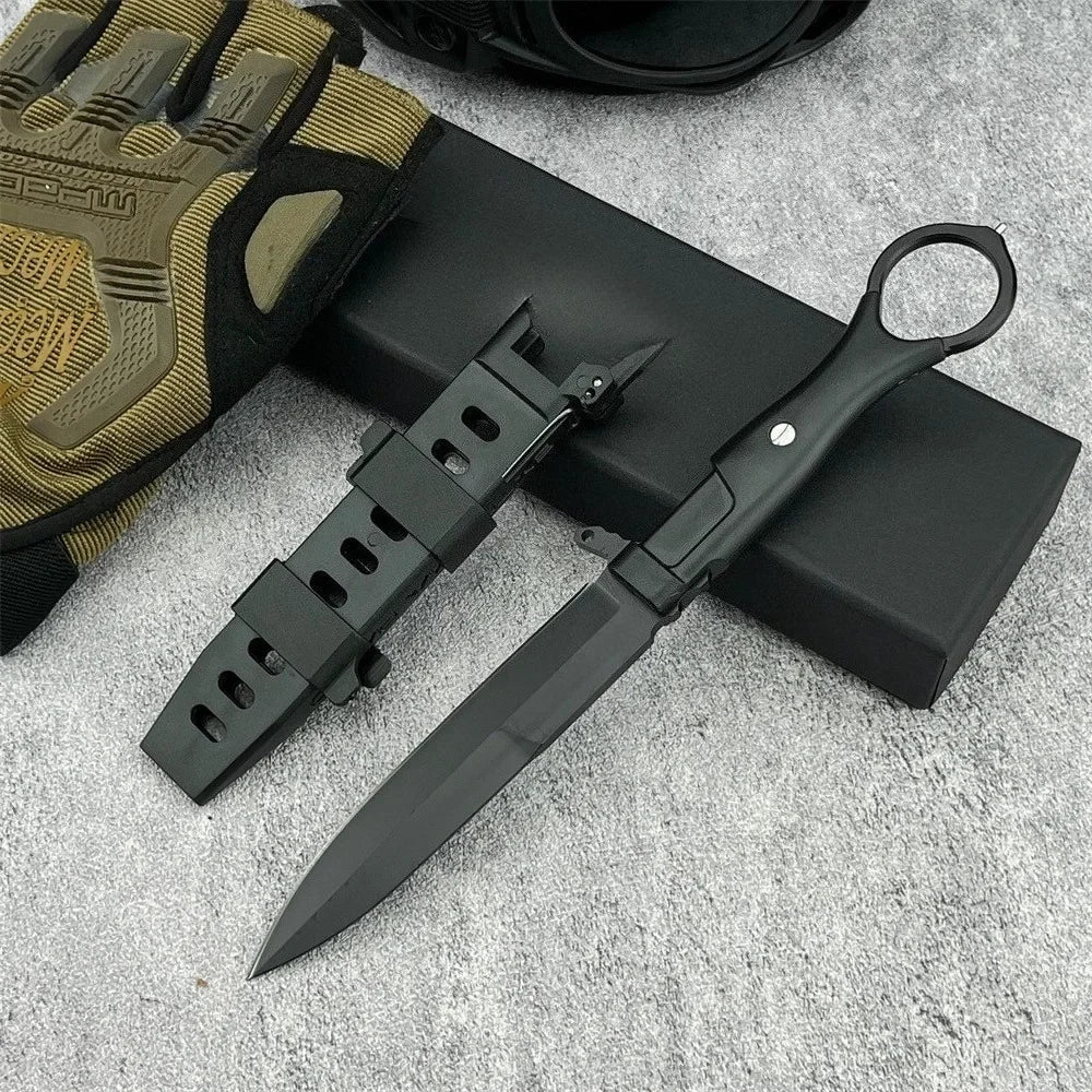 Survival Knife with Sheath and Fixed 8Cr13Mov Blade—A High-Hardness Emergency Cutting Tool for Everyday Carry, Portable Camping and Outdoor Tool, Perfect Gift