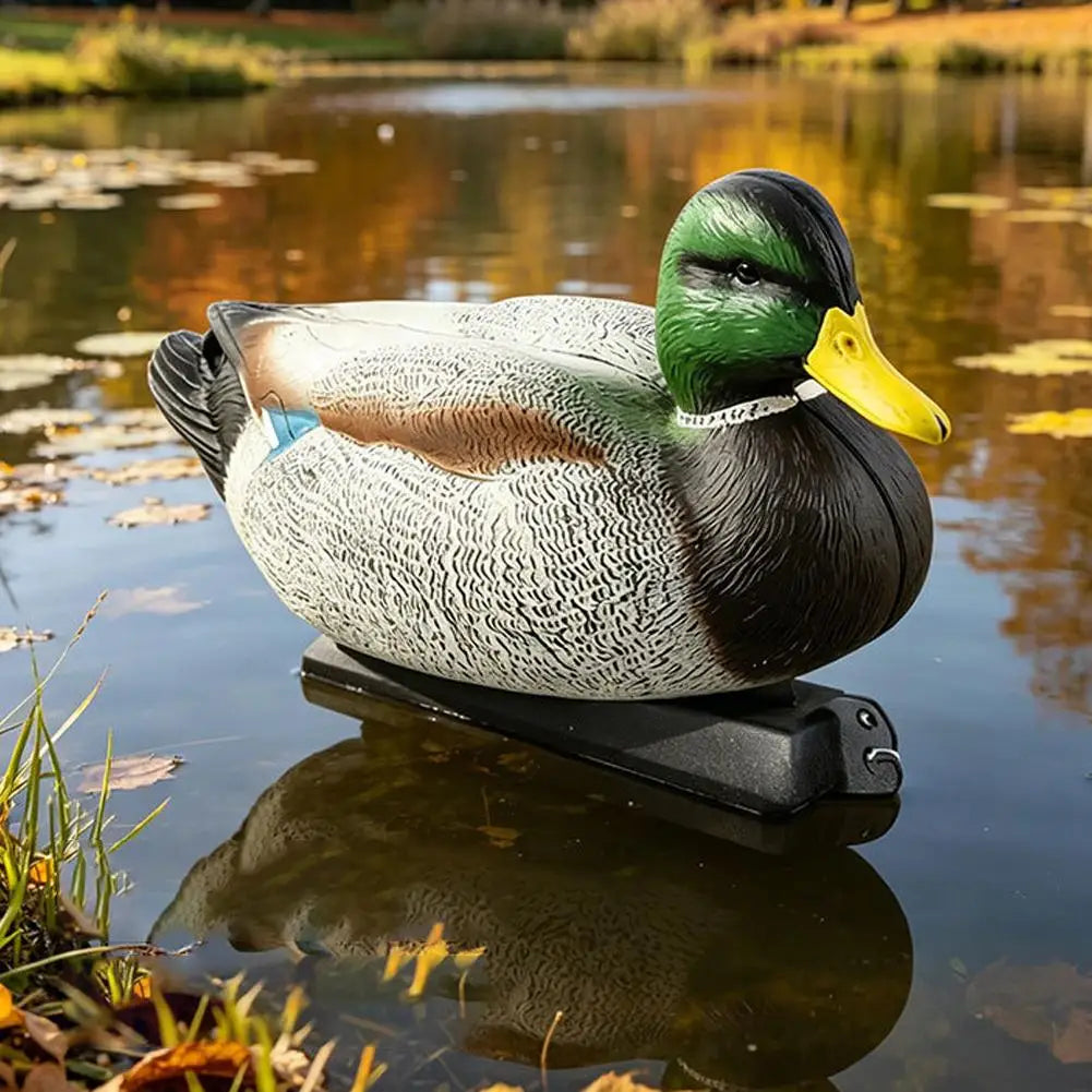 Realistic Mallard Duck Decoy, Blow Mold Hunting Duck Decoy, Lifelike Drake Duck for Hunting, Pond & Garden Landscape Decoration