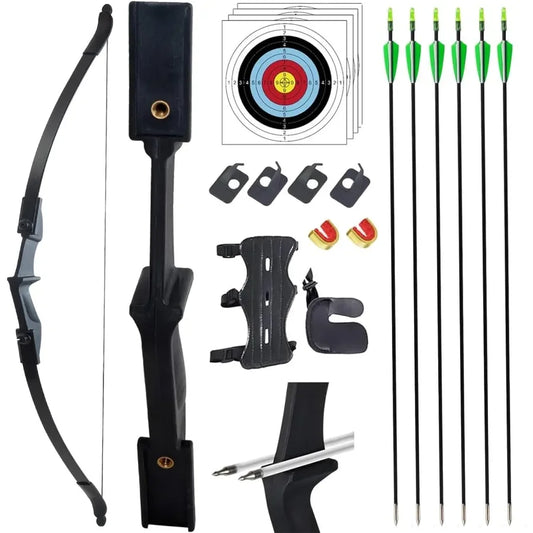 Archery Bow and Arrow Adult - Takedown Recurve Bows Archery Set for Adults Youth Beginner 20lbs 30lbs 40lbs Left and Ri