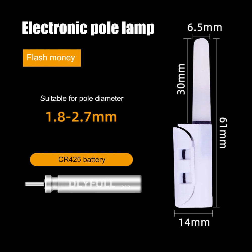 Portable Electronic Pole Lamp Bite Alarm Indicator Waterproof Fishing Rod Stick Light Glow Sticks for Night Fishing Accessories