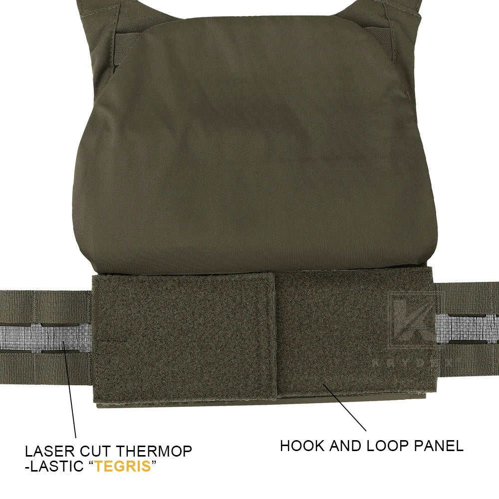 KRYDEX Tactical FCPC V5 Plate Carrier Vest Tegris Cummerbund 5.56 Triple Magazine Pouch Cobra Shoulder Buckle Airsoft Men Vest