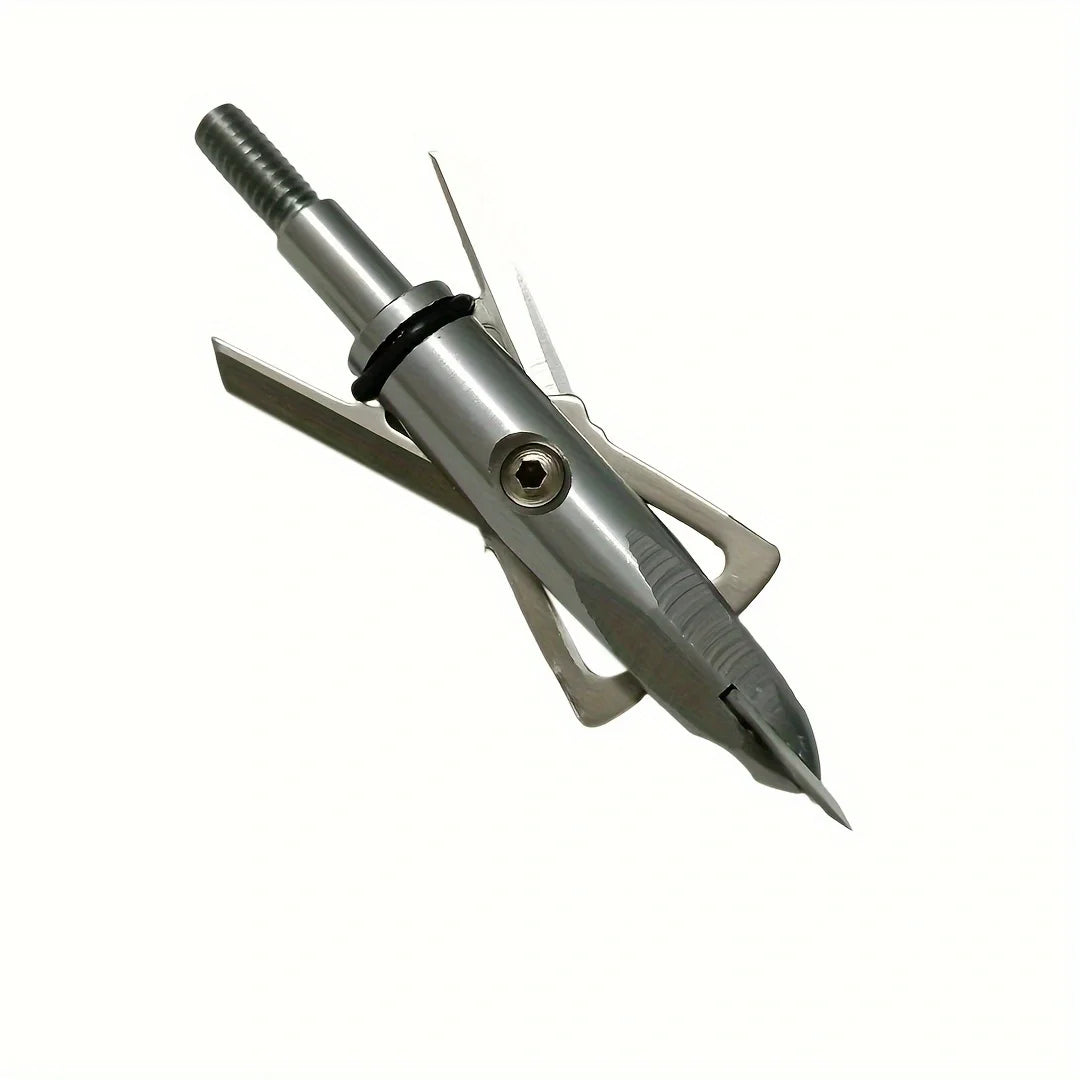 cqwsbsy 6PK Hunting Broadhead, Crossbow X, 2-Blade 100 Grain 2" Cutting Dia Archery Arrow Broadhead