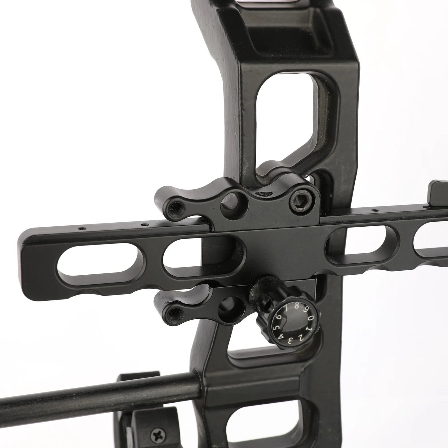 Compound Bow Sight 5 Pin Long Rod 0.019 Fiber Optic Adjustable Left Right Hand for Hunting Shooting Target Practice Accessories