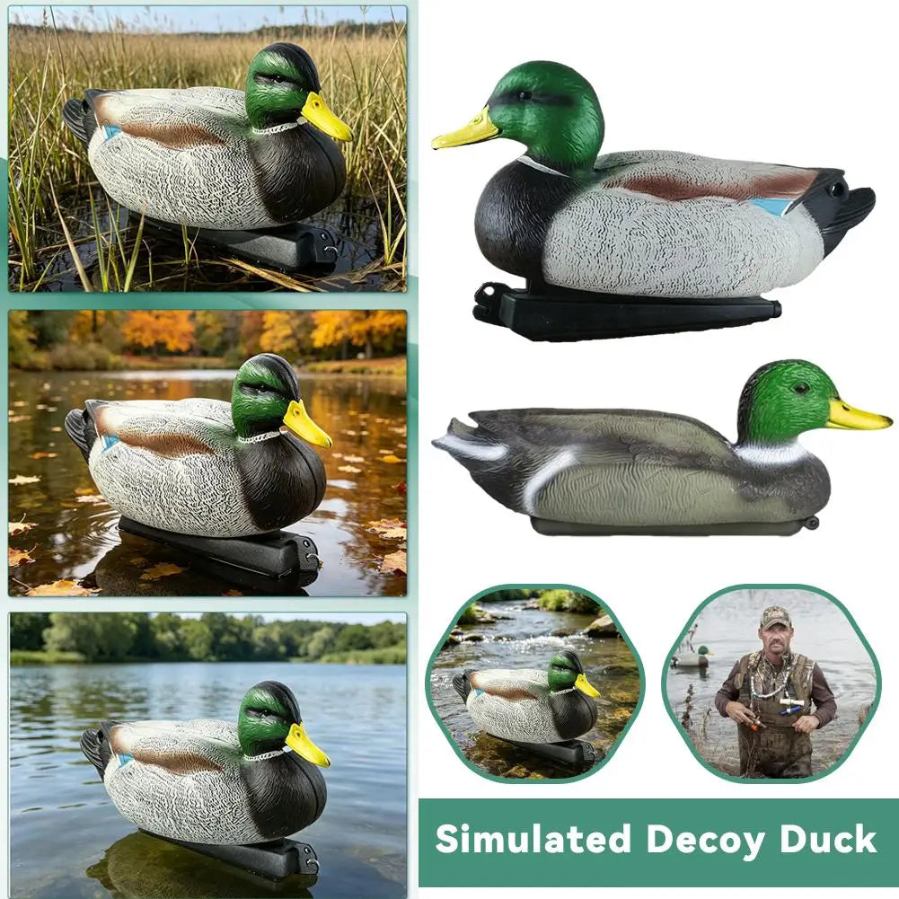 Realistic Mallard Duck Decoy, Blow Mold Hunting Duck Decoy, Lifelike Drake Duck for Hunting, Pond & Garden Landscape Decoration