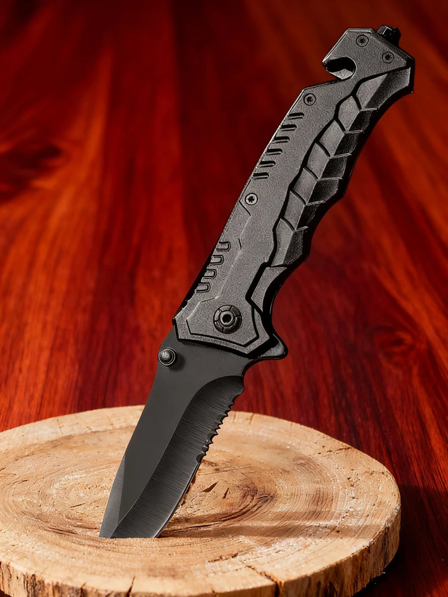 Rush Deer pocket knife, self-defense knife, men's and women's lightweight pocket knife, EDC clip pocket knife, glass crusher