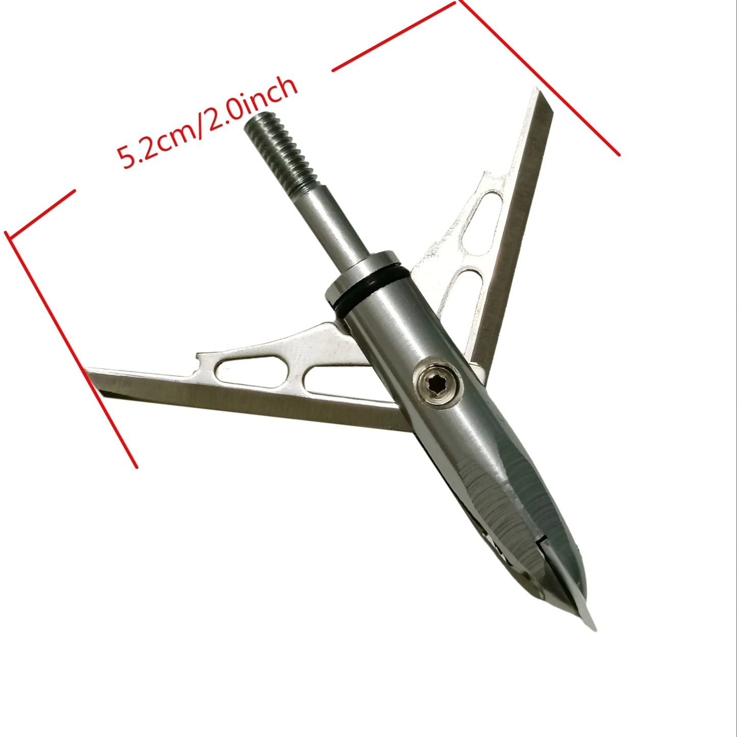 cqwsbsy 6PK Hunting Broadhead, Crossbow X, 2-Blade 100 Grain 2" Cutting Dia Archery Arrow Broadhead