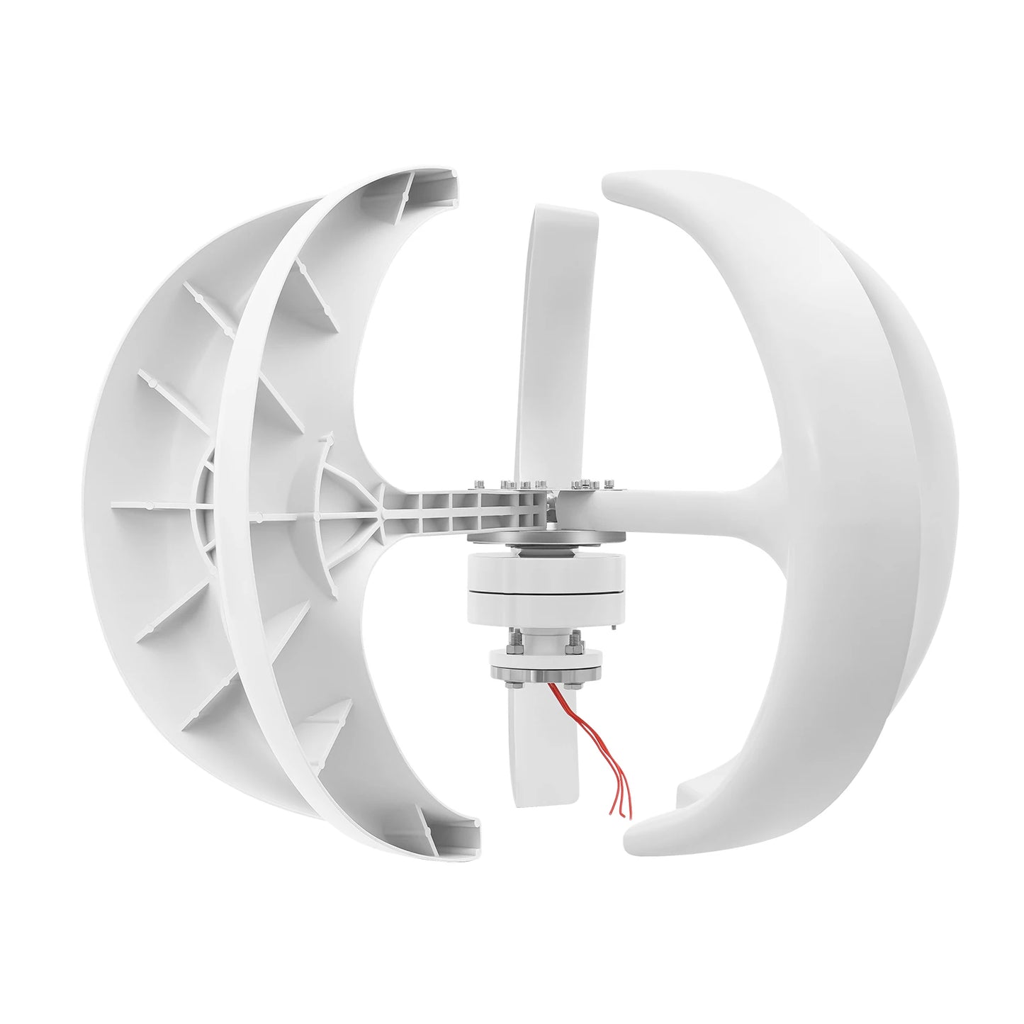 Low Start-Up Wind Speed Vertical Axis Turbine Wind Power Generator with Controller & Flange Plate for Home Ship Hybrid Use