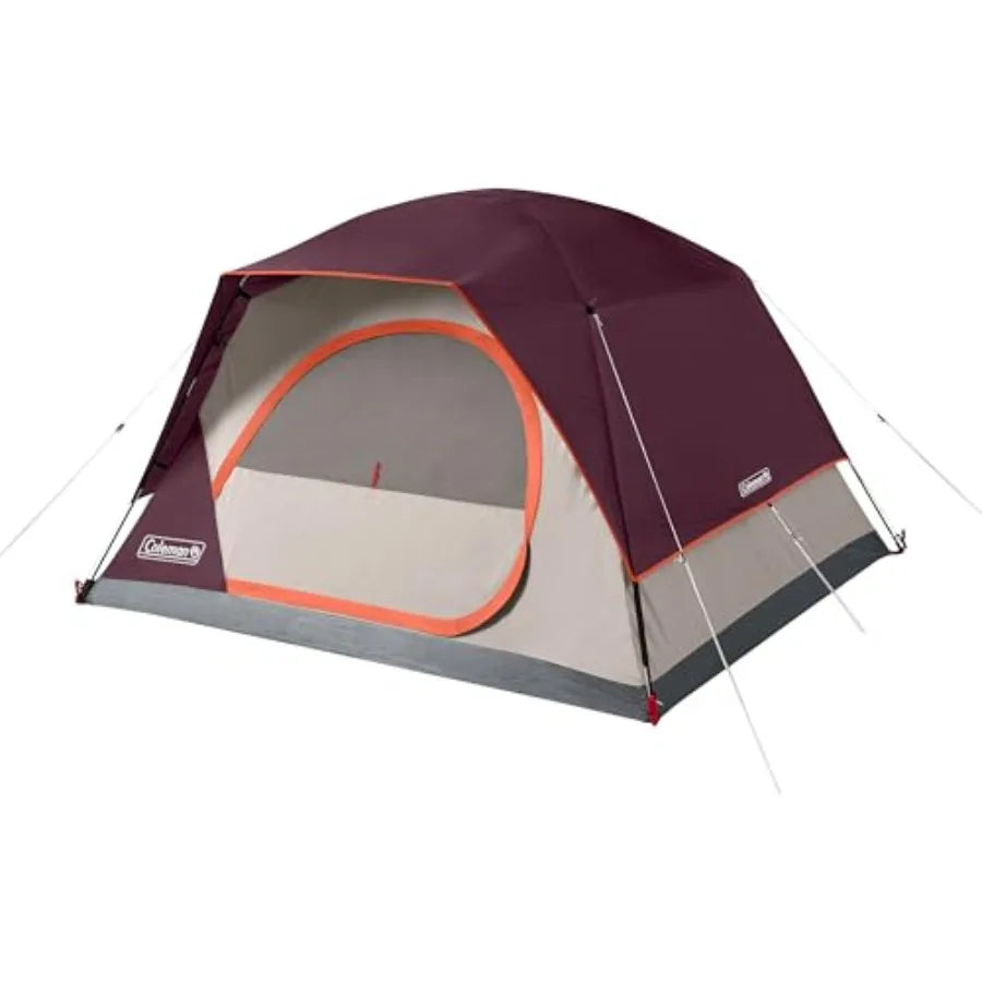 Skydome Tent for outdoor camping, polyester fabric, gray, 5-minute quick setup with 20 more headroom and weatherproof rainfly