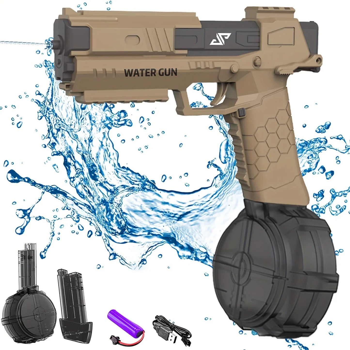 Electric Water Gun Pistol,434CC+58CC,Automatic High Performance Spray Gun,Water Blaster Summer Swimming Pool Beach Outdoor