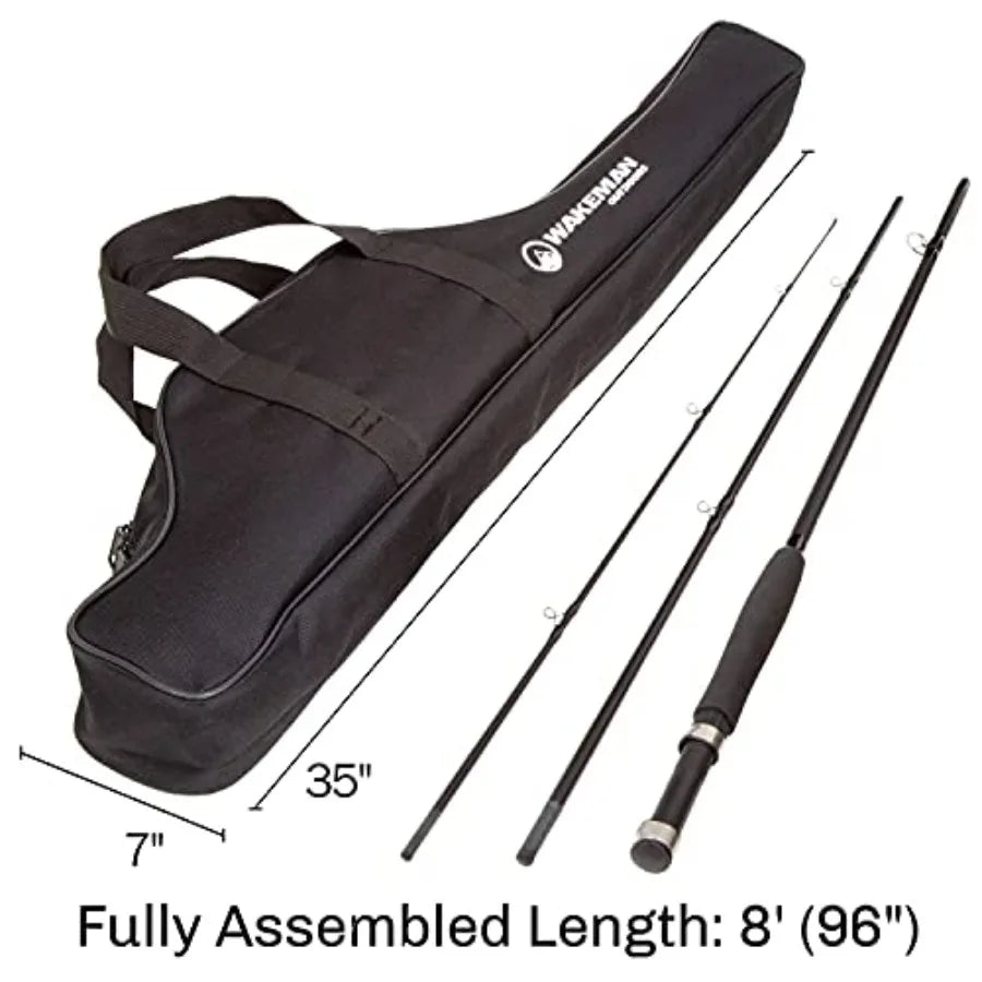 Outdoors Fly Fishing Rod and Reel Combo Starter Kit with Case and Accessories