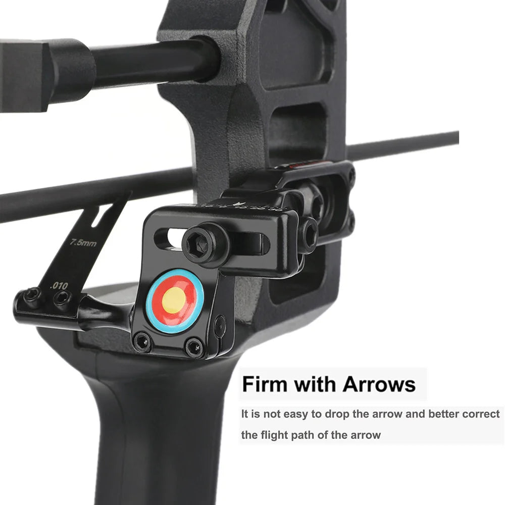Archery Arrow Rest Aluminum Alloy Steel Blade Replaceable Adjustable Right Hand for Compound Recurve Bow Hunting Shooting