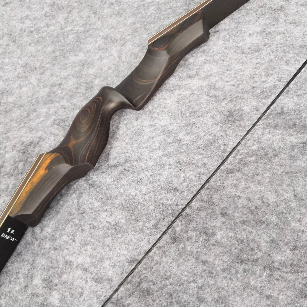 Takedown Recurve Bow 40-60lbs 60inch Bamboo Core Limbs 15" Wooded Riser Right Hand Archery Hunting Shooting Target Split Bow
