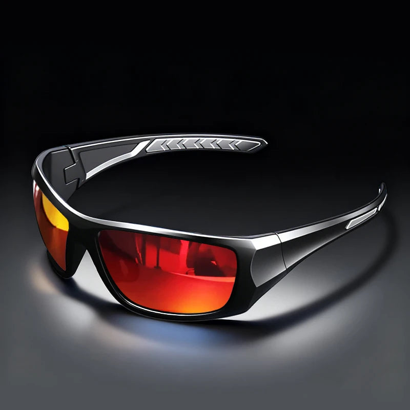Windproof Sports Sunglasses - Polarized, UV400 Protection, Wraparound Design for Men & Women-Ideal for Cycling, Running,fishing
