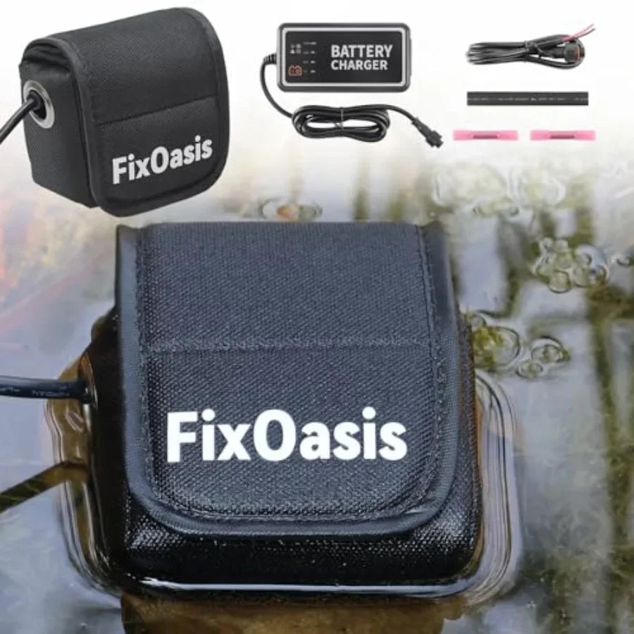 Kayak marine fish finder battery and charger kit: 12V lithium-ion, black, compact design with 5-year warranty for Garmin, GPS m