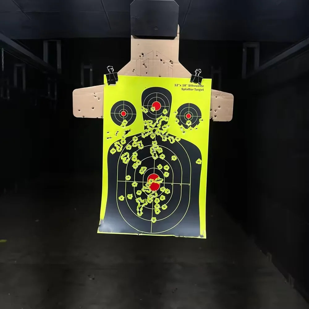 10pcs 12*18inch Shooting Targets Silhouette Splatter Target Splatter Reactive Targets for Range Practice