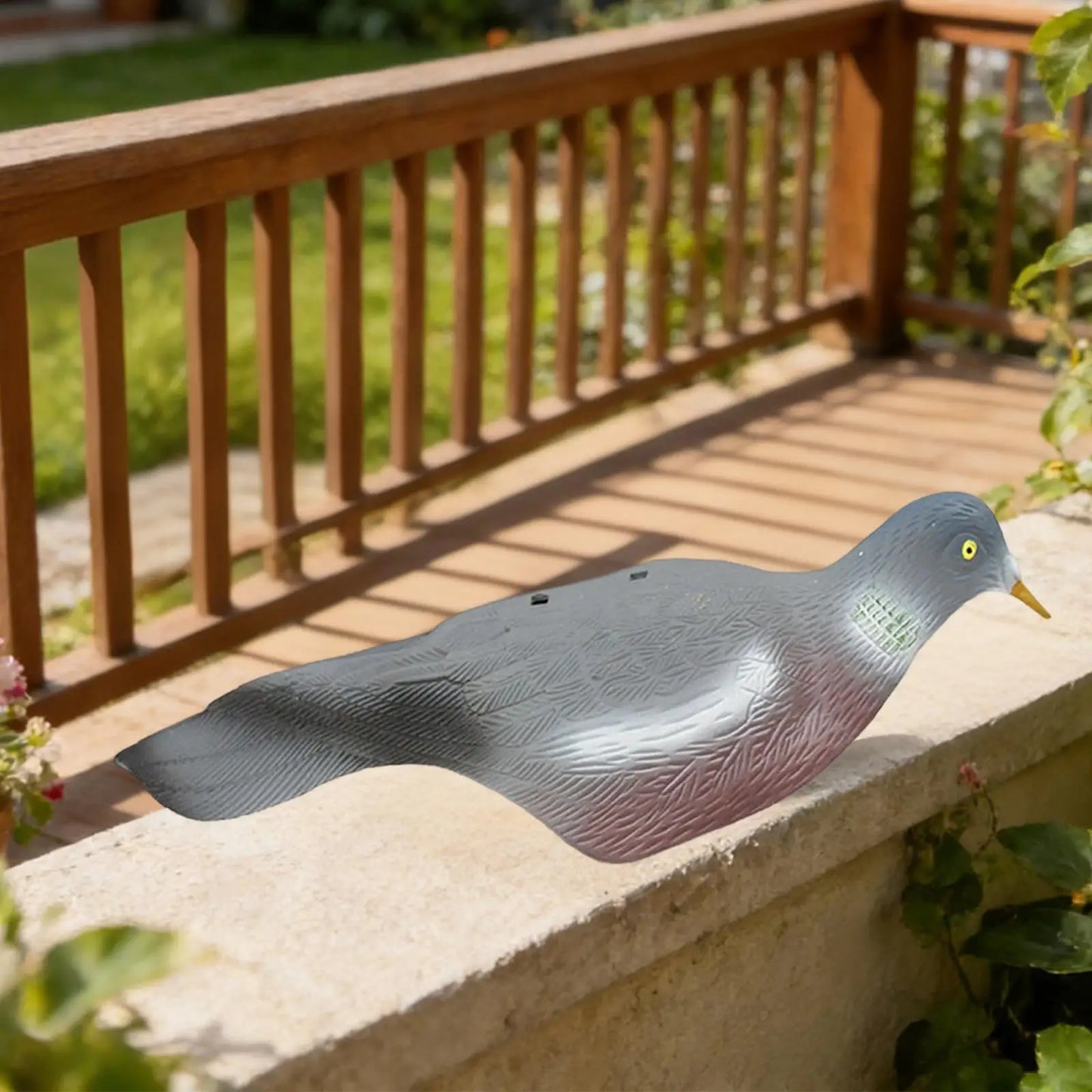 Outdoor Doves Decoy Realistic Pigeon Hunting Model Bird Scare Away Decor Multifunction for Yard Garden