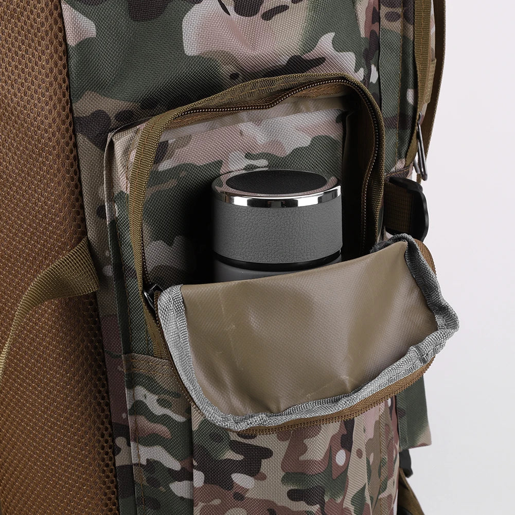 80L Mountaineering Backpack 600D Oxford Cloth Climbing Backpack Multiple Pockets Mountain Climbing Rucksack for Outdoor Sports
