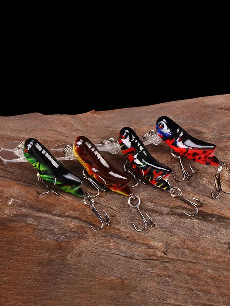 8pcs/box Mini Crankbait Wobbler with Treble Hooks Fishing Lures Artificial Hard Bait Minnow Swimbait Trout Bass Carp Fishing
