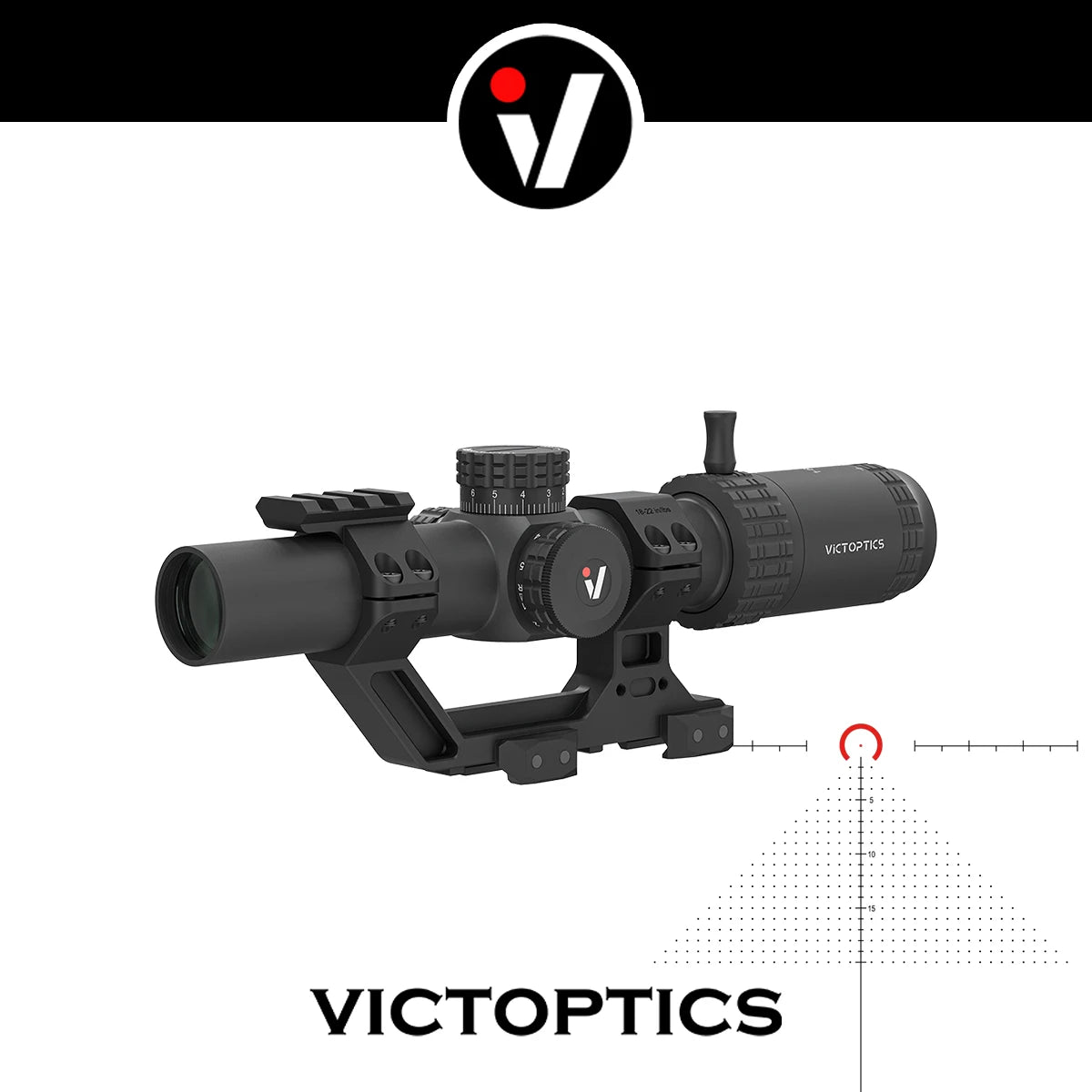 Victoptics 1-6X24 Lpvo RifleScope Kit Red Green Illumination Fmc Lens Shockproof Waterproof for Hunting and Tactical Shooting