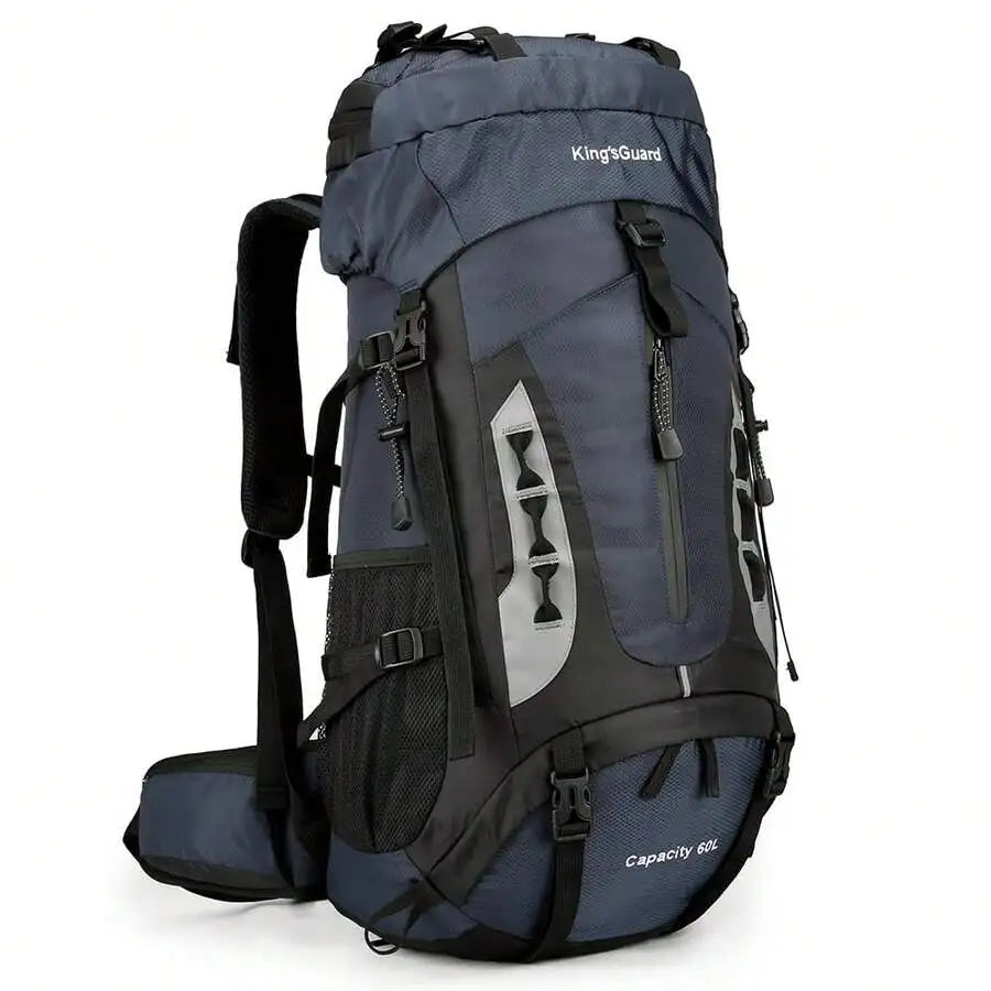 60L Lightweight Waterproof Hiking Backpack With Rain Cover Large Travel Camping Backpack For Adults